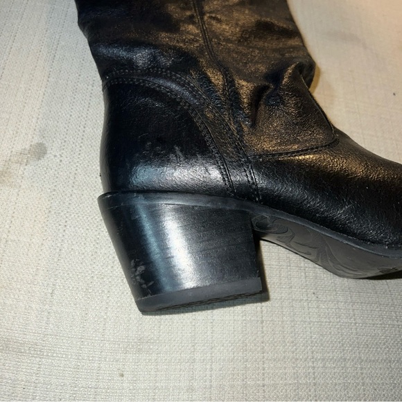 Durango DRD0072 Women’s 7.5M 14” Black Leather Western Boots - Picture 4 of 5